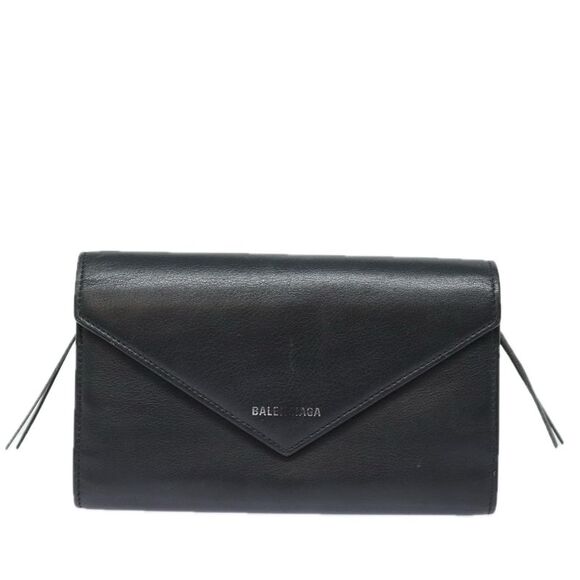 Balenciaga Papier Black Leather Wallet  (Pre-Owned) - Picture 1 of 16